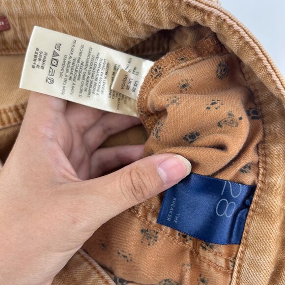 Pilcro Anthropologie The Breaker Jean Women's 28 Relaxed Denim Jeans Copper/Tan - Picture 8 of 12